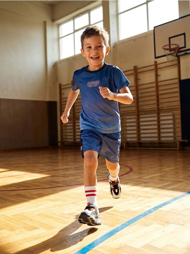 Sinsay - Set sport din material cu uscare rapidă Active - bleumarin