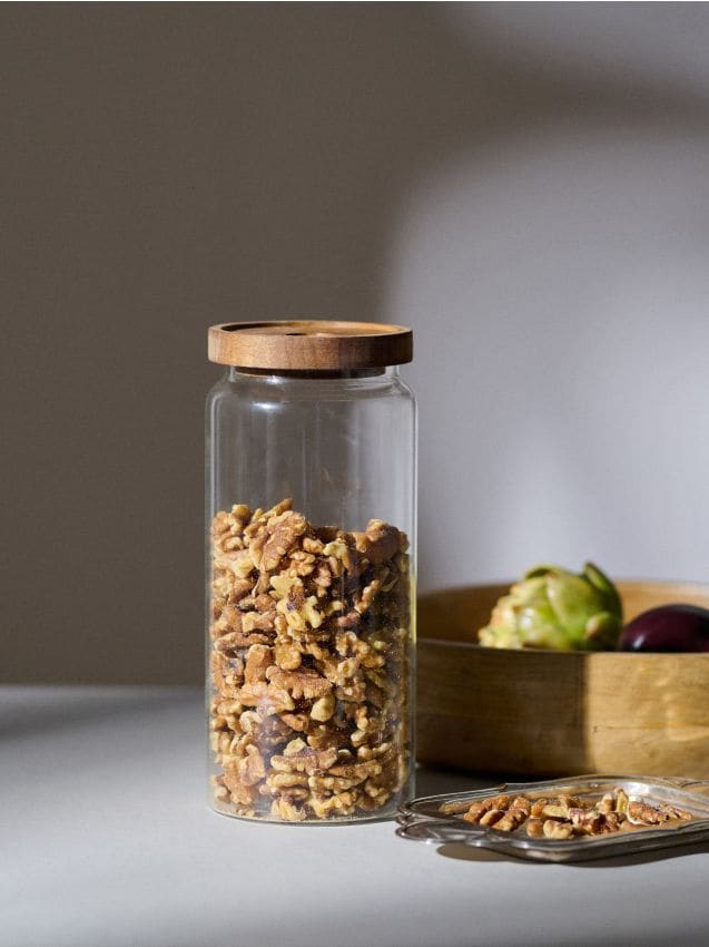 Sinsay - Recipient de sticlă pentru alimente cu capac - clear