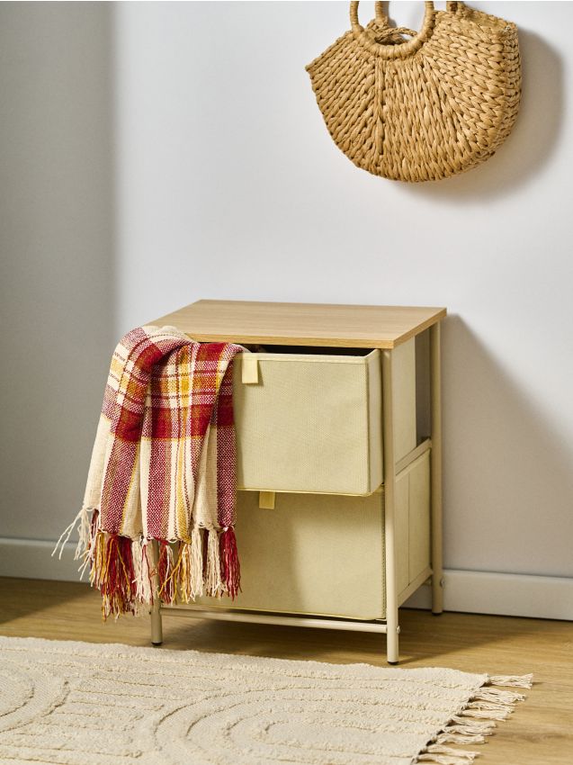 Sinsay - Nočný stolík so zásuvkami - béžová