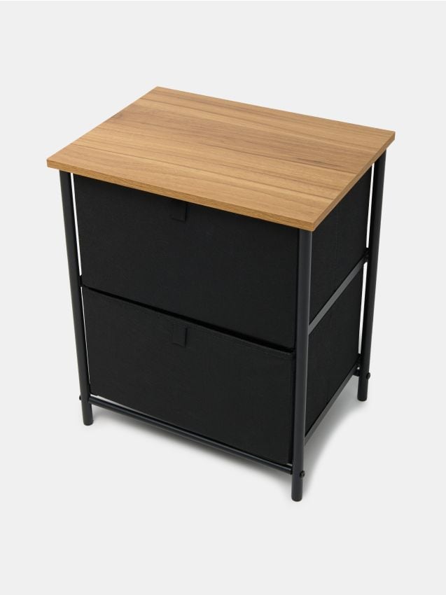 Sinsay - Nočný stolík so zásuvkami - čierna