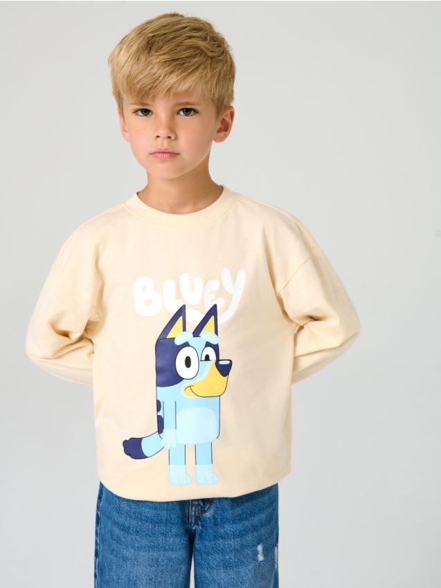 Sinsay - Tričko s dlhými rukávmi Bluey - telová