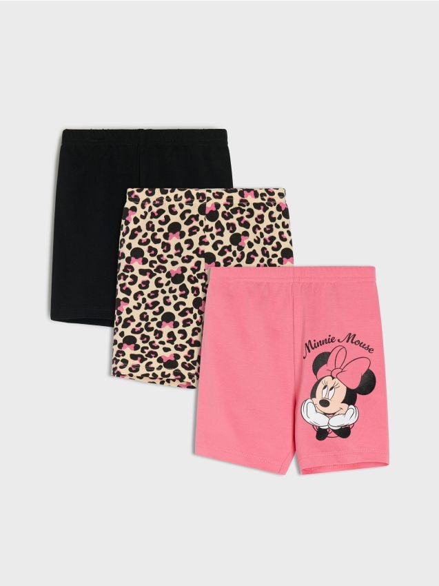 Sinsay - Leggings scurți 3 pack Minnie Mouse - bej