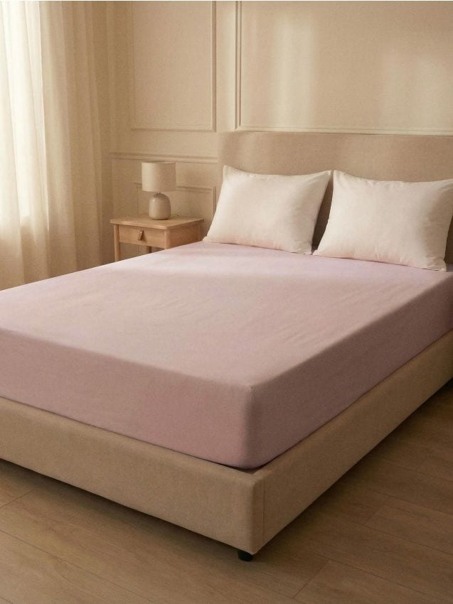 Sinsay - Cearșaf cu elastic - roz-pastel