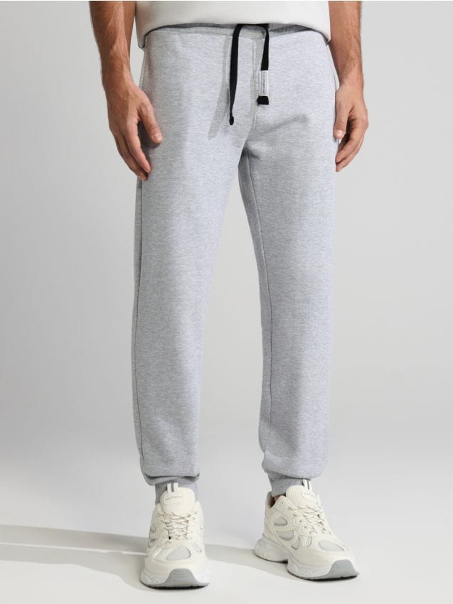 Sinsay - Pantaloni jogger - gri deschis