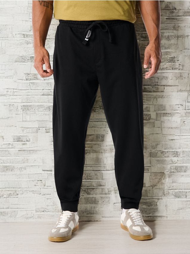 Sinsay - Pantaloni jogger - negru