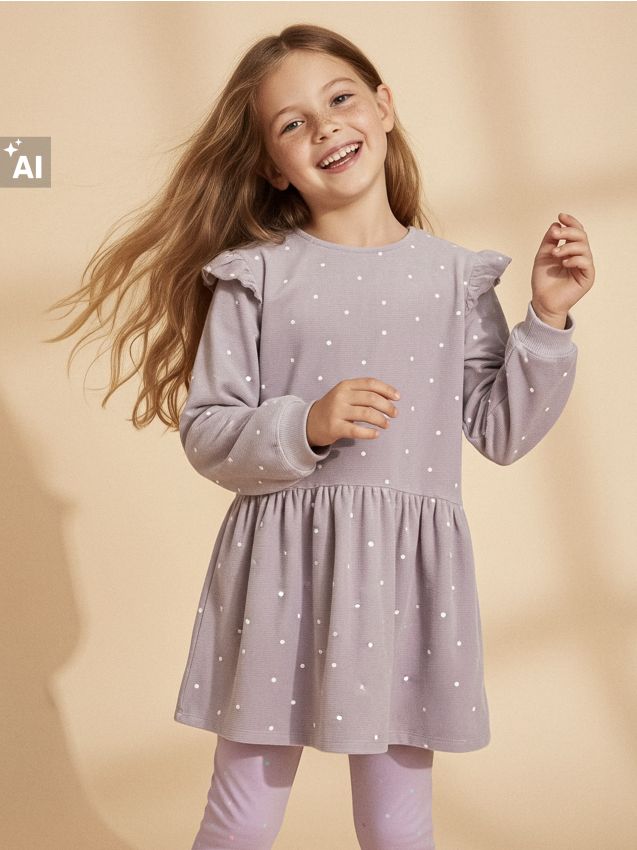 Sinsay - Rochie cu dantelă - mov