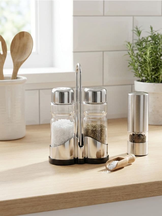 Sinsay - Set solniță și piperniță - argintiu
