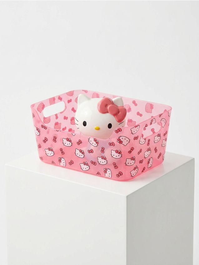 Sinsay - Recipient din plastic pentru depozitare Hello Kitty - roz