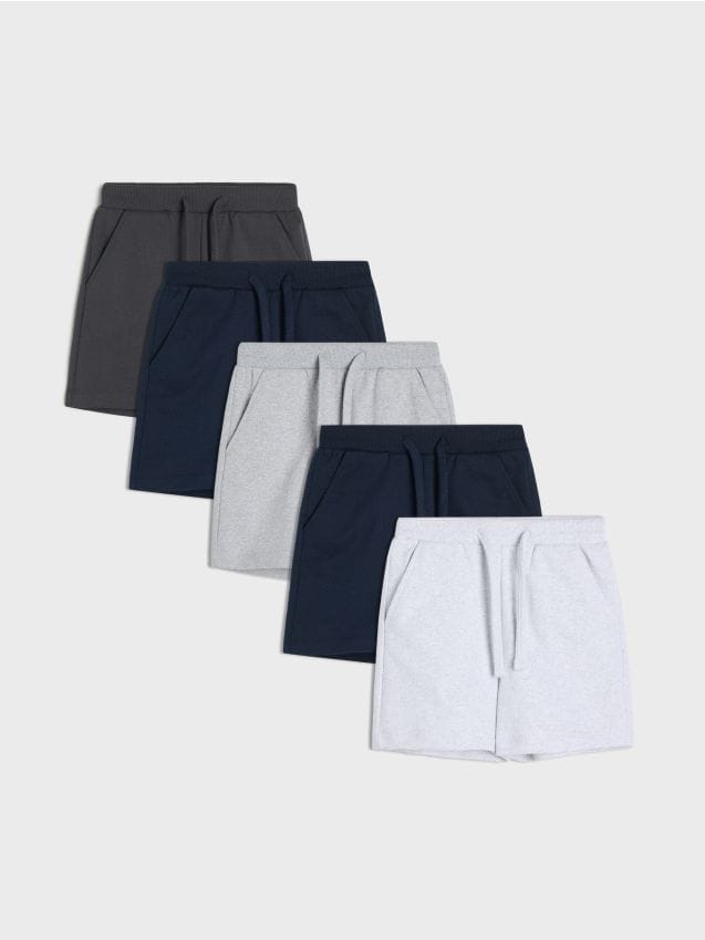 Sinsay - Pantaloni sport scurți 5 pack - gri deschis