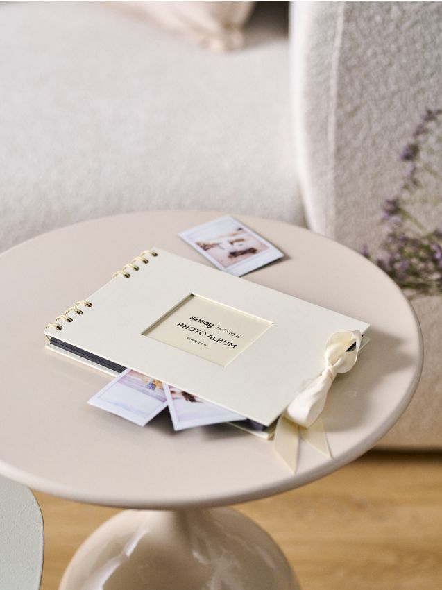 Sinsay - Album foto cu fundiță - bej