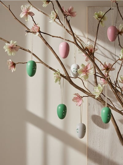 Набір із 18 великодніх декоративних яєць для підвішування