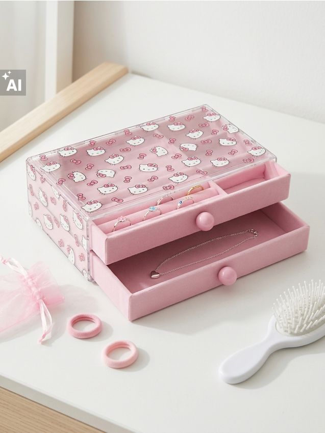 Sinsay - Cutie pentru bijuterii Hello Kitty - roz