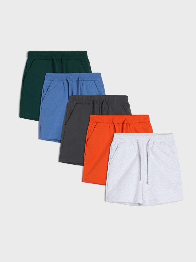 Sinsay - Pantaloni sport scurți 5 pack - gri deschis