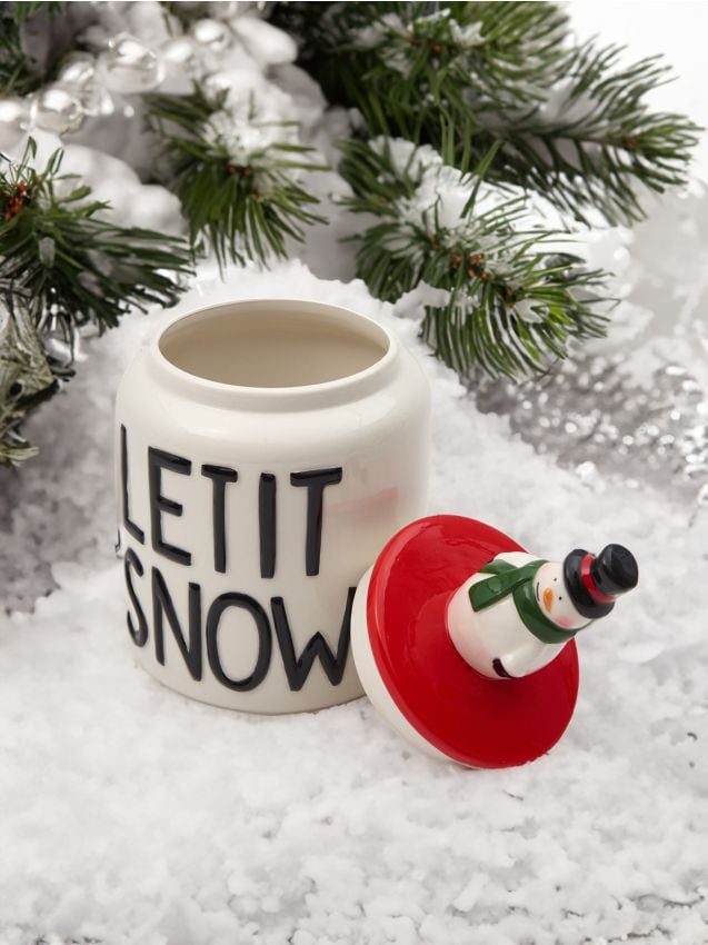 Sinsay - Nádoba na potraviny s motívom snehuliaka - biela