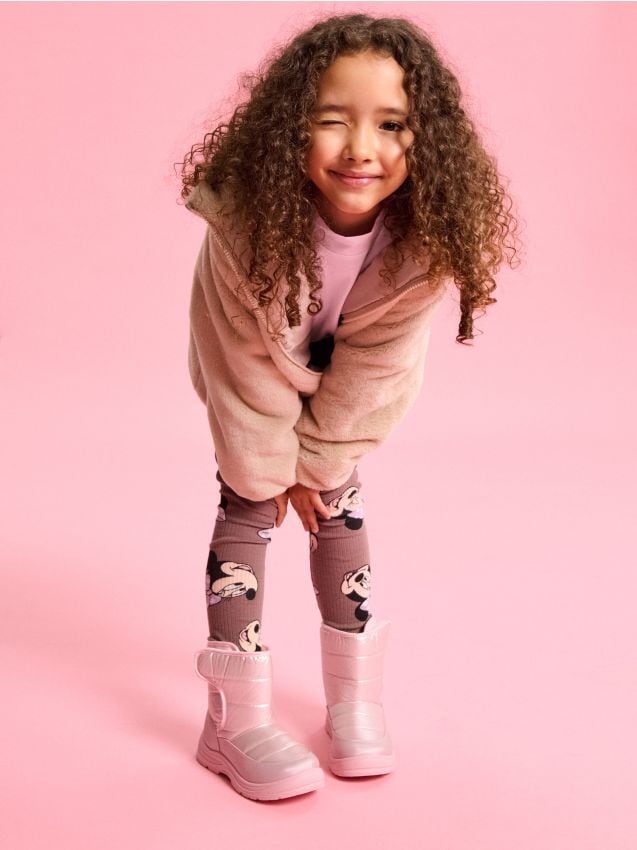 Sinsay - Snehule so sherpa podšívkou - pastelová ružová