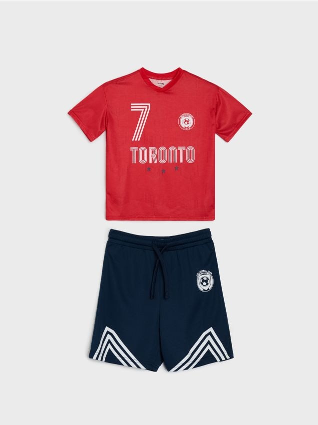 Sinsay - Set sport Active cu uscare rapidă cu imprimeu Toronto - multicolor