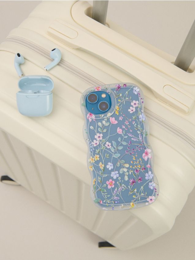 Sinsay - Husă ondulată pentru iPhone 13/14 cu model floral - multicolor