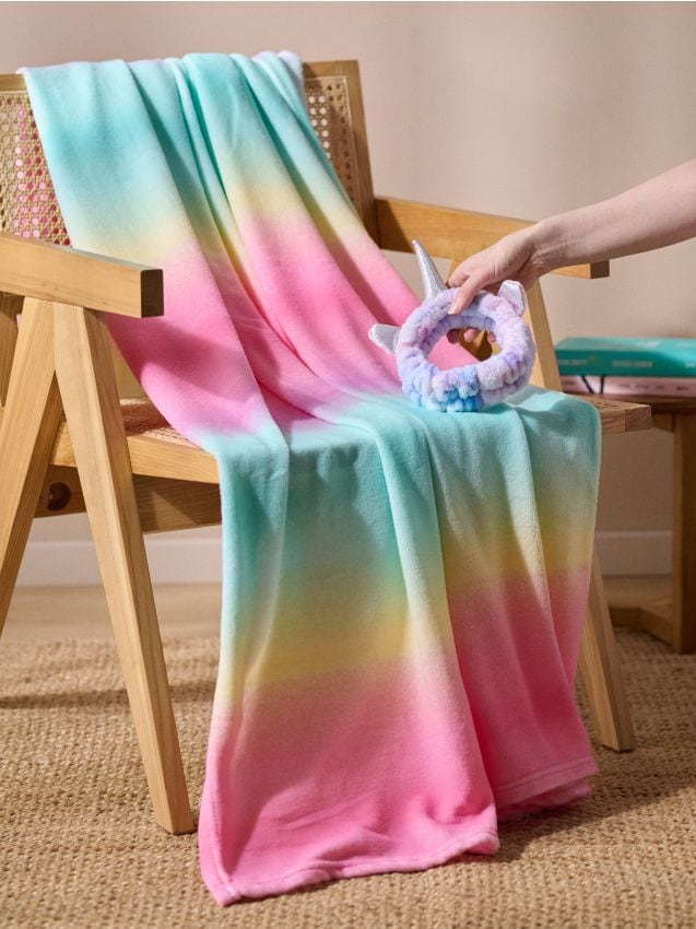 Sinsay - Pătură pentru copii și bentiță cu motiv unicorn - multicolor