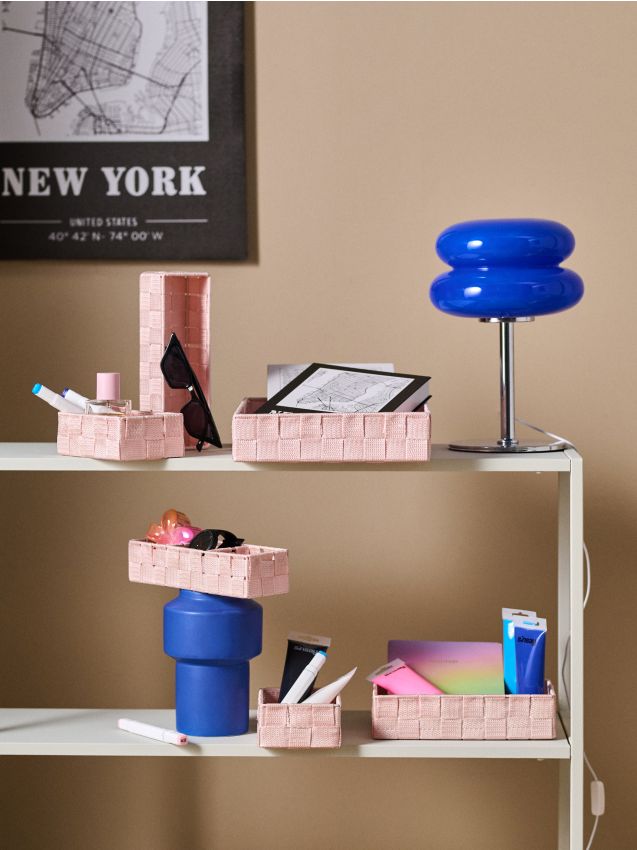 Sinsay - Set de cutii de depozitare 6 pack - roz-pastel