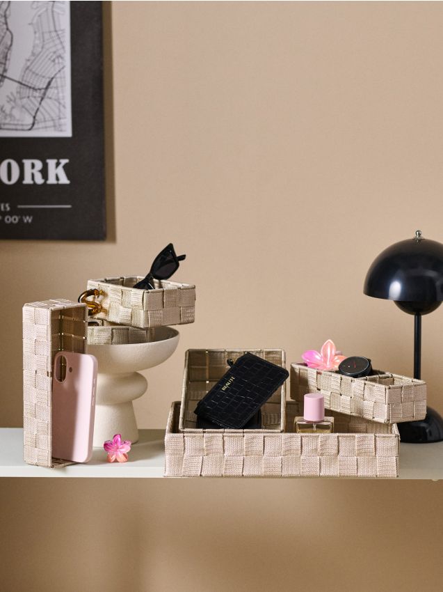 Sinsay - Set de cutii de depozitare 6 pack - bej