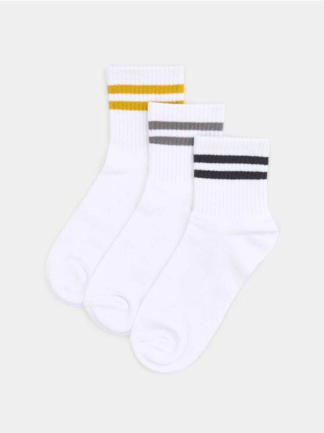 Sinsay - Set de 3 perechi de șosete cu conținut ridicat de bumbac - multicolor