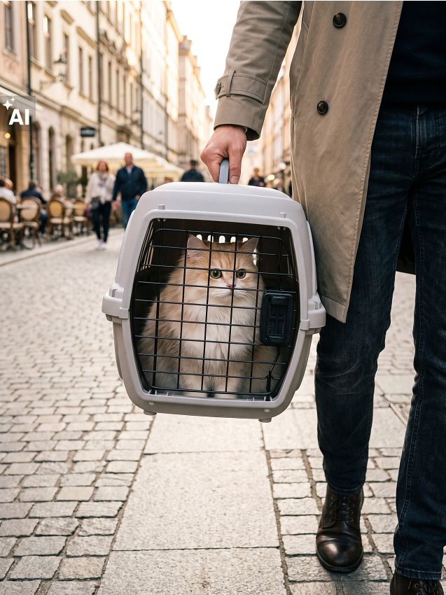 Sinsay - Geantă pentru transportul animalelor de companie - gri-închis