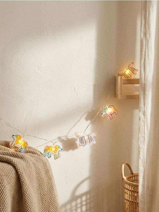 Sinsay - Ghirlandă LED cu motiv de câini - crem