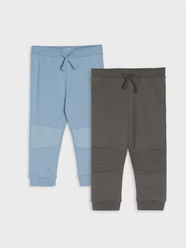 Sinsay - Set de 2 pantaloni jogger - Gri-albăstrui