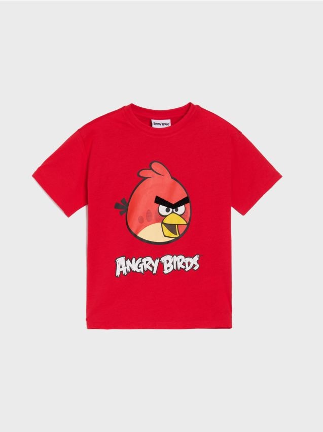 Sinsay - Tričko Angry Birds - červená