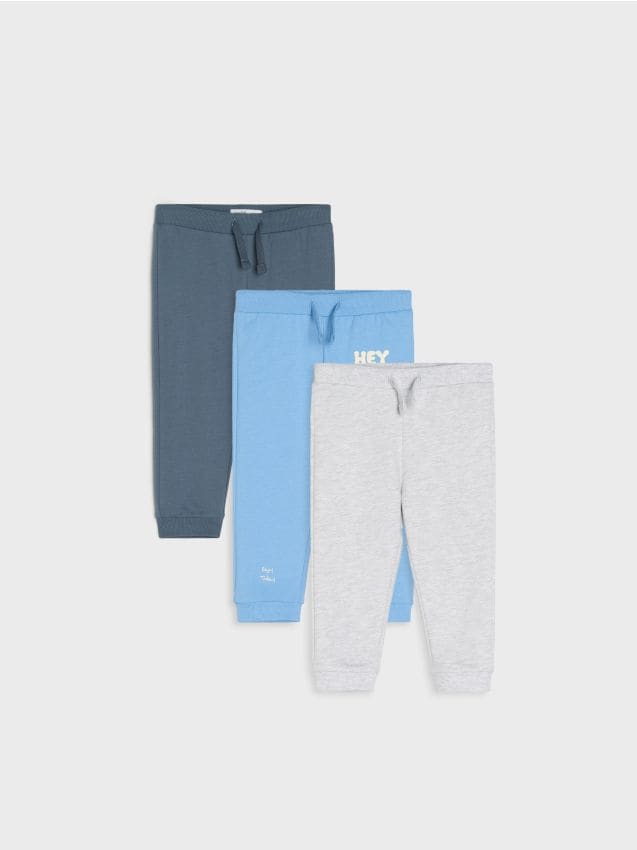 Sinsay - Set de 3 pantaloni jogger - albastru