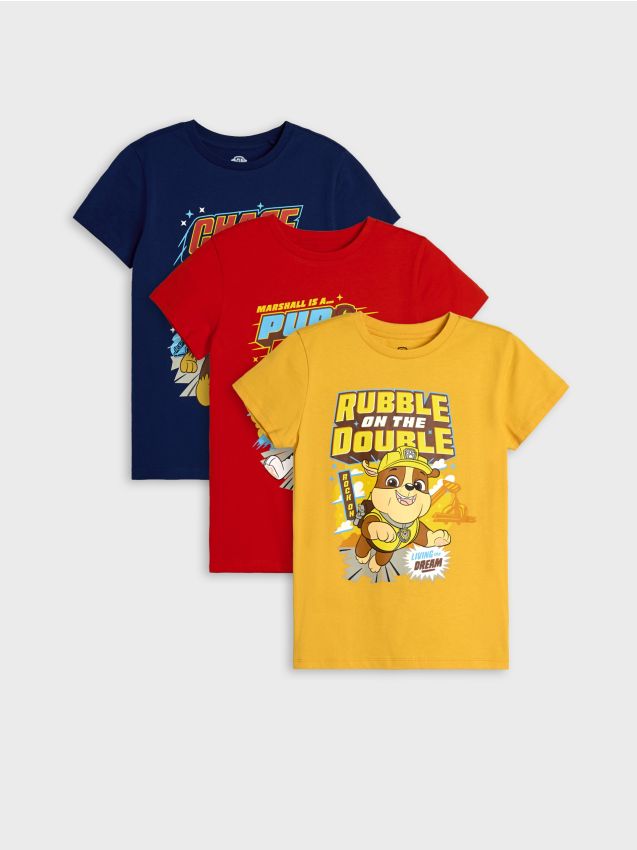 Sinsay - Tričká 3 pack PAW Patrol - viacfarebná