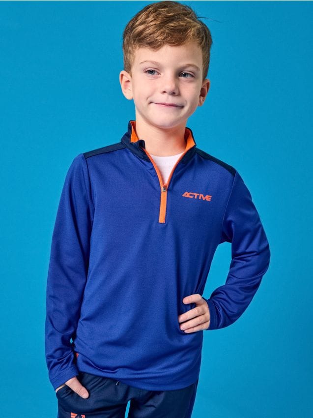 Sinsay - Hanorac sport Active - bleumarin
