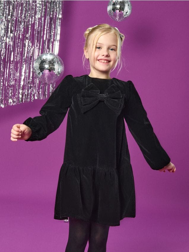 Sinsay - Rochie babydoll - negru