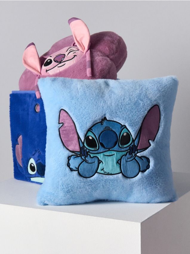 Sinsay - Pernă din blană artificială Stitch - light blue