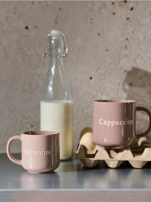 Sinsay - Set de cești ceramice pentru Babyccino și Cappuccino - multicolor