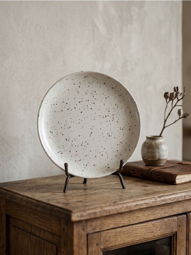 Sinsay - Tavă decorativă din ceramică cu model punctat - multicolor