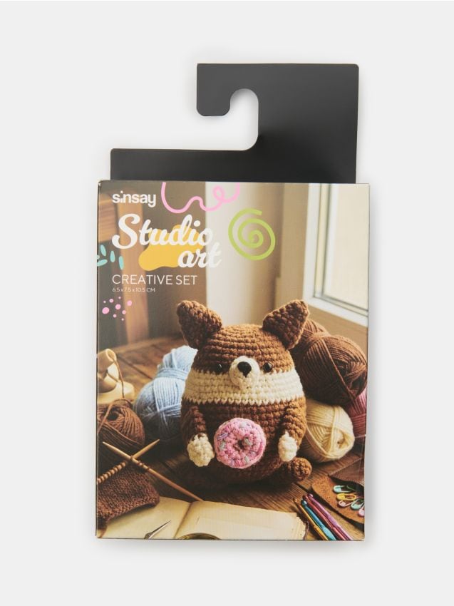 Sinsay - Set amigurumi – câine corgi - brun-auriu