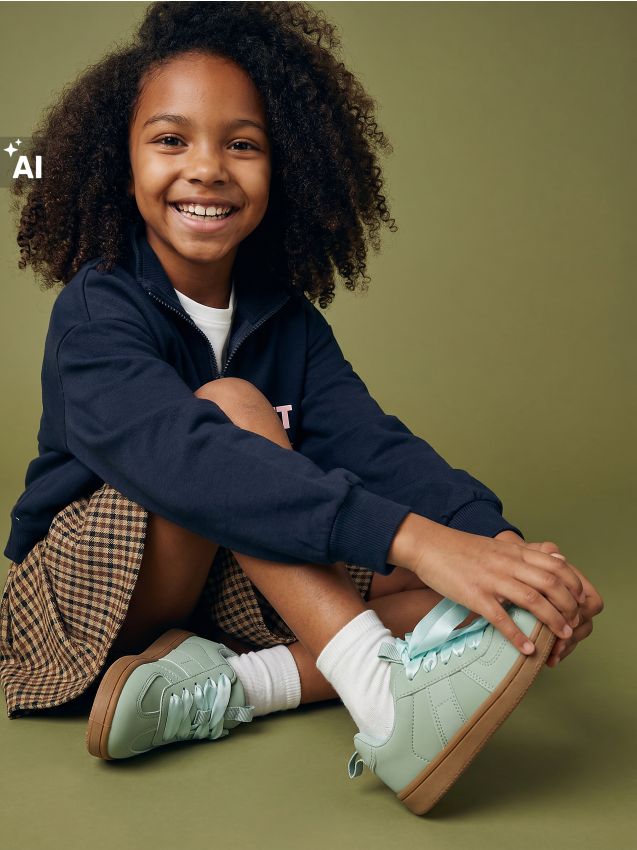 Sinsay - Sneakers din imitație de piele cu șireturi din satin - verde-mentă