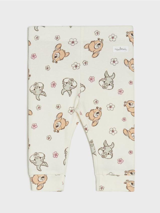 Sinsay - Colanți din bumbac Bambi - crem