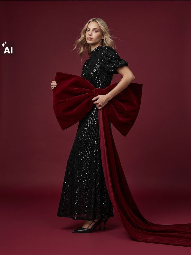 Sinsay - Rochie midi din paiete - negru
