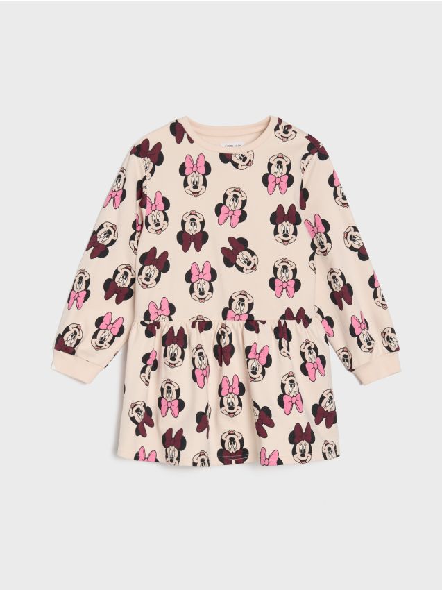 Sinsay - Teplákové šaty Mickey Mouse - pastelová ružová
