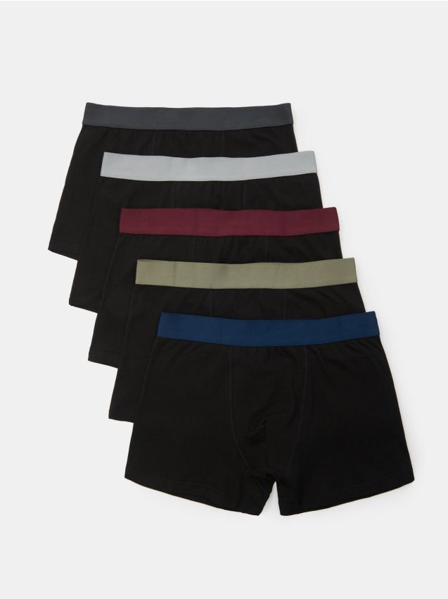 Sinsay - Bokserki classic 5 pack - czarny