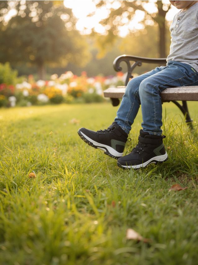 Sinsay - Zateplené trekingové topánky - čierna