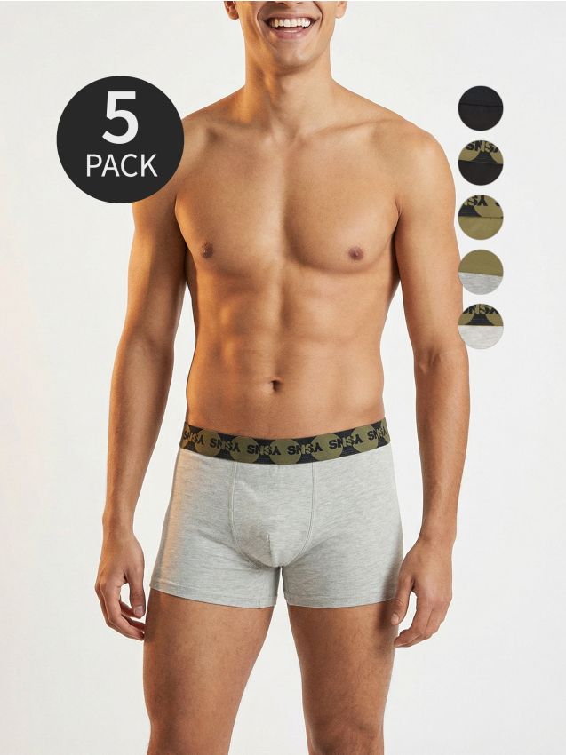 Sinsay - Bokserki classic 5 pack - wielobarwny