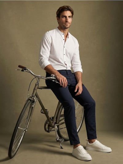 Сорочка slim fit з візерунком