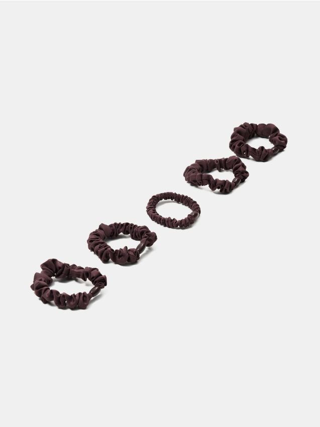 Sinsay - Elastice de păr încrețite 5 pack - mov