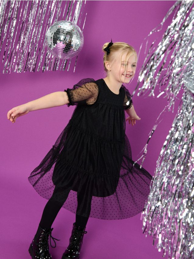 Sinsay - Rochie babydoll - negru