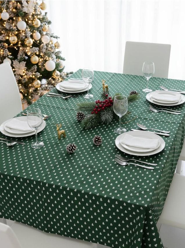 Sinsay - Obrus s vianočným motívom - zelená