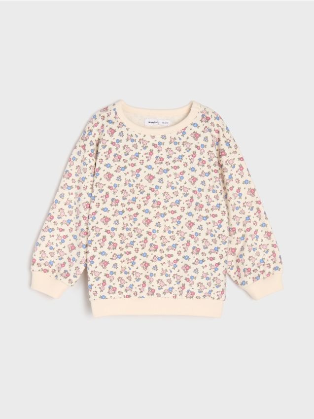 Sinsay - Kokvilnas crewneck sporta džemperis