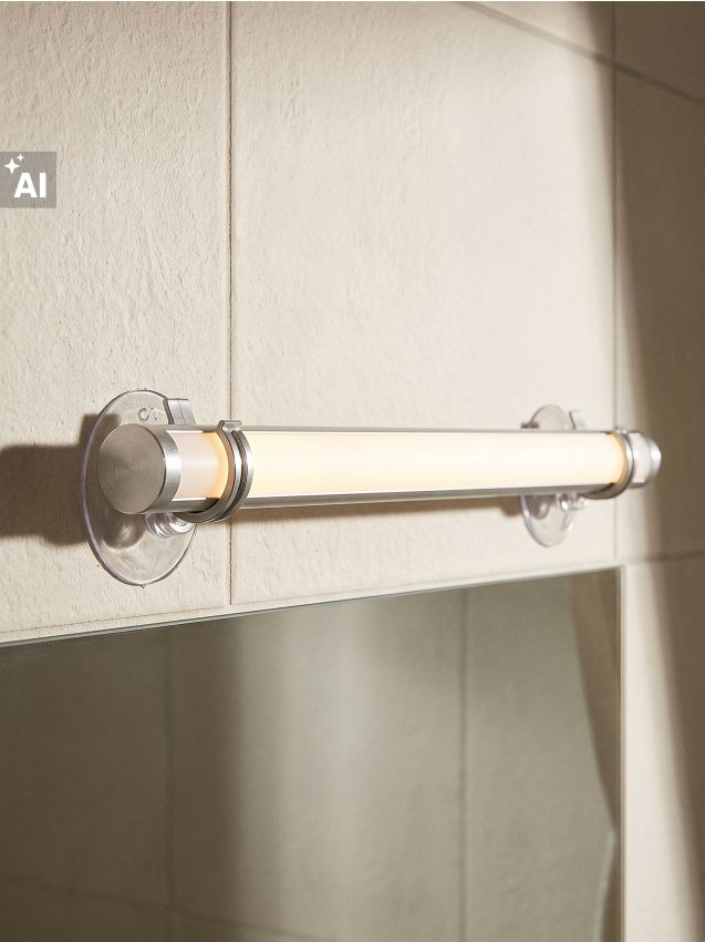 Sinsay - Bară LED fără fir cu ventuze - argintiu